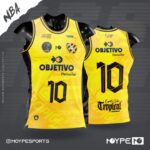 Camiseta Tropical Basquete 2026 Amarela