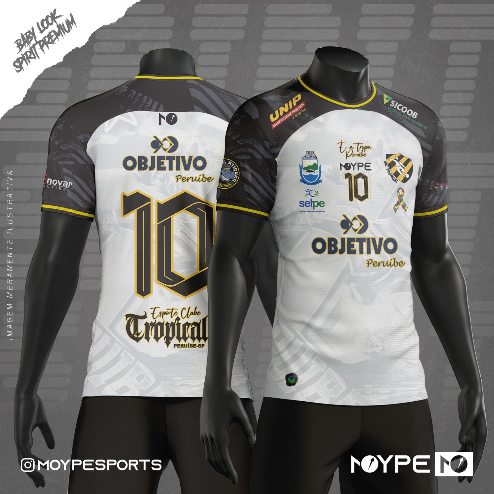 WhatsApp Image 2026-04-09 at 12.29.14 Camiseta Futebol Babylook Tropical 2026 Branca - Imagem 1