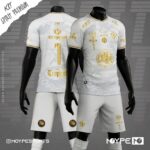 Camiseta Futebol Masculina Tropical Super Copa Pioneer 2026 Branca