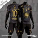 Camiseta Futebol Feminina Tropical Super Copa Pioneer 2026 Preta