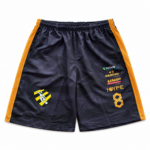 Shorts Passeio Tropical 2026 Preto com Número