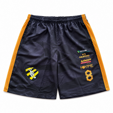 Shorts Passeio Tropical 2026 Preto com Número