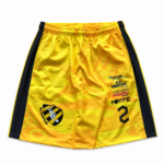 Shorts Passeio Tropical 2026 Amarelo com Número